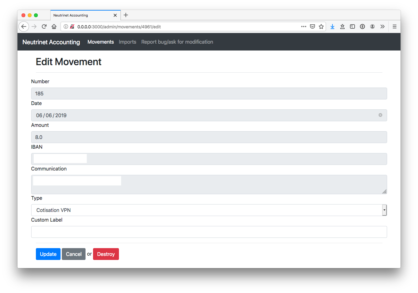 09 Modify Transaction Form