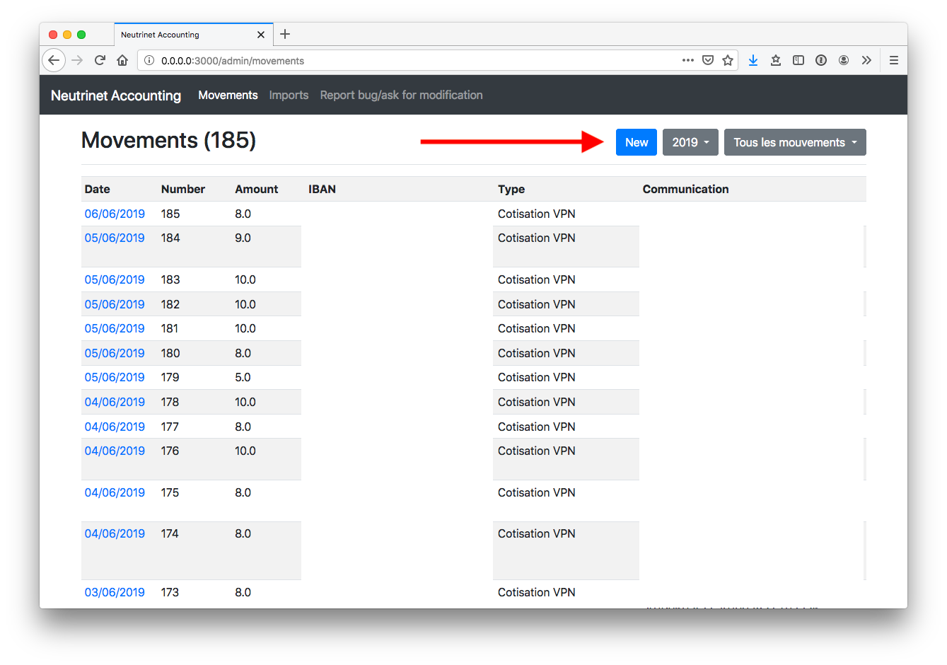 10 New Transaction Link